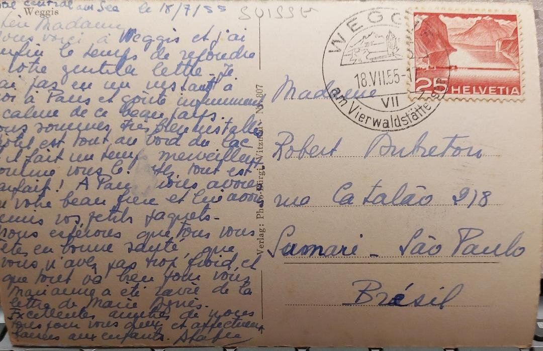 Cartes postales: WEGGIS - 1955 – D'occasion à Delémont par Domdom1 1