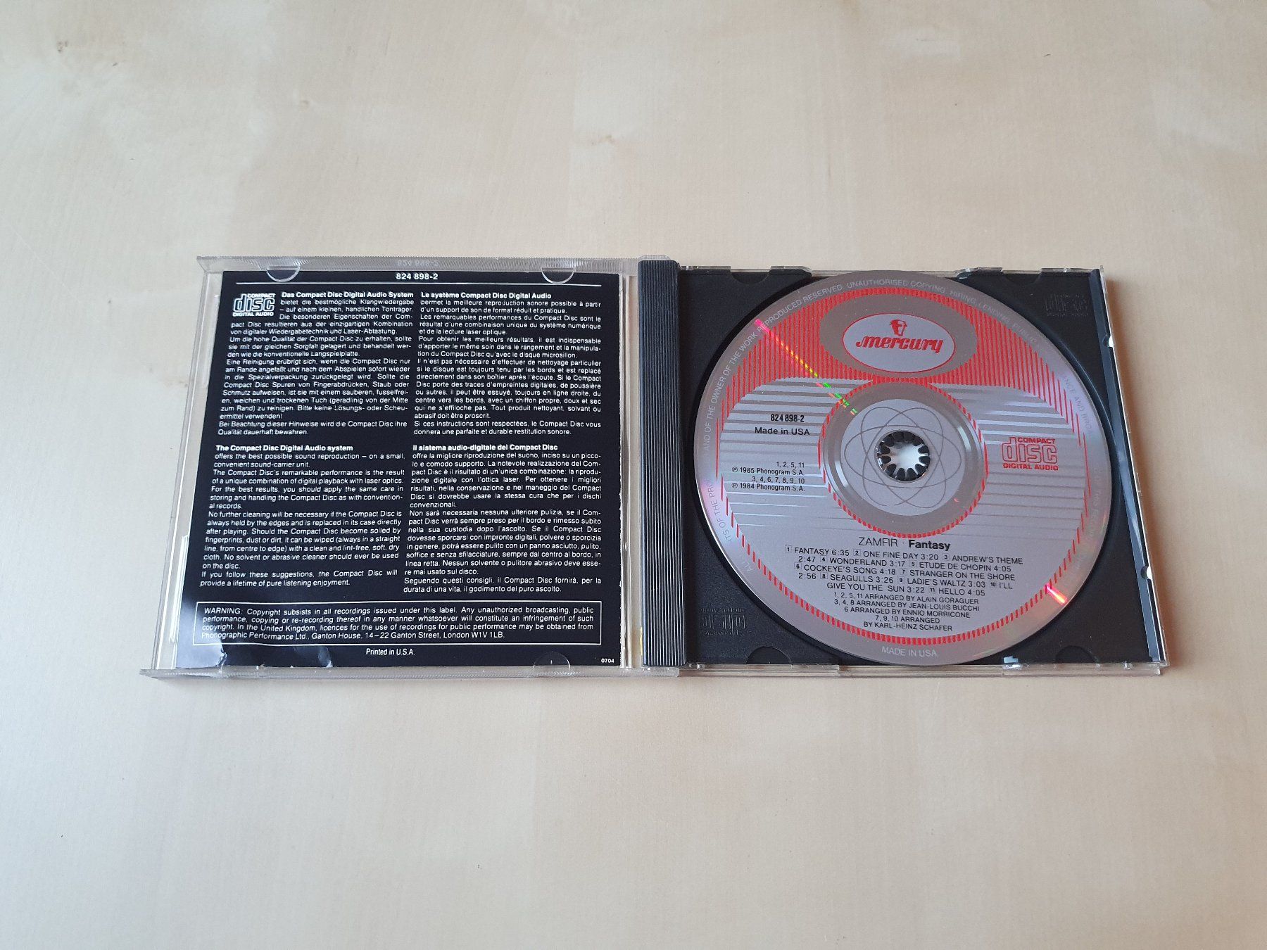 CD: Zamfir Fantasy – Usato da Stansstad venduto da collectorsshop 2