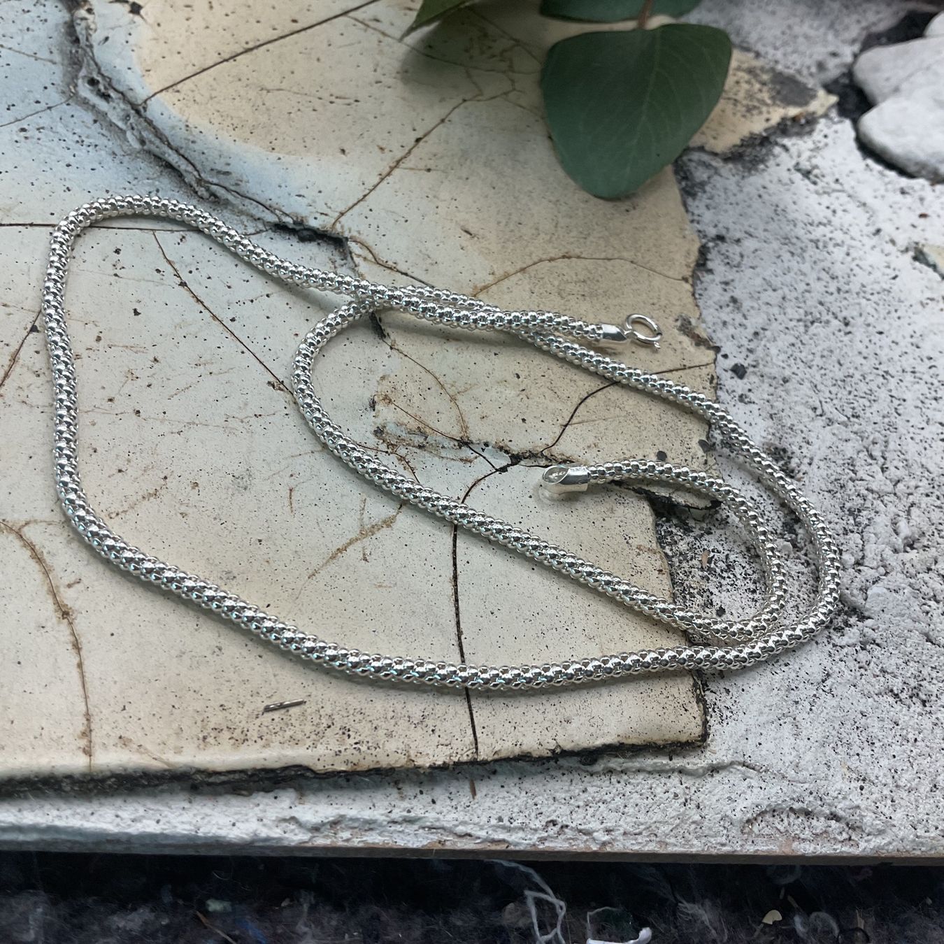 Catenine: Popcorn Collier, 3mm, 47cm – Nuovo (secondo la descrizione) da Luzern venduto da S.Kern01 3