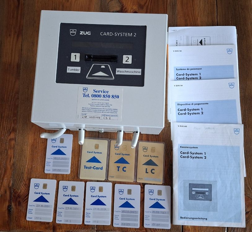 V-Zug Card-System 2 mit Systemkarten und Verbraucherkarten (Gebraucht ...
