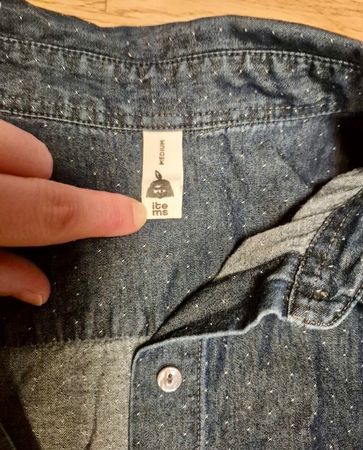 Denim Sommerkleid S-M Jeanskleid Hemdkleid Perlmutt-Knöpfe