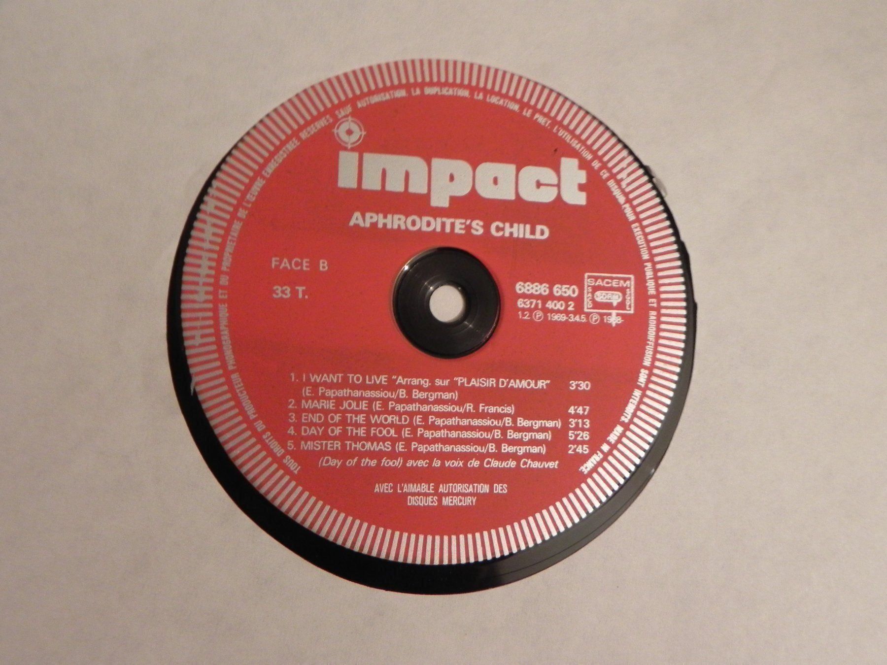 Dischi in vinile: LP Progressiv Rock Aphrodite`s Child – Usato da Siebnen venduto da krimsie 3