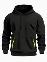 Fleecegefütterter Kapuzenpullover Gr. L