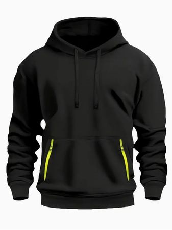 Fleecegefütterter Kapuzenpullover Gr. L