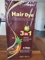 Haarshampoo zum decken von grauen Haaren (dunkelbraun)