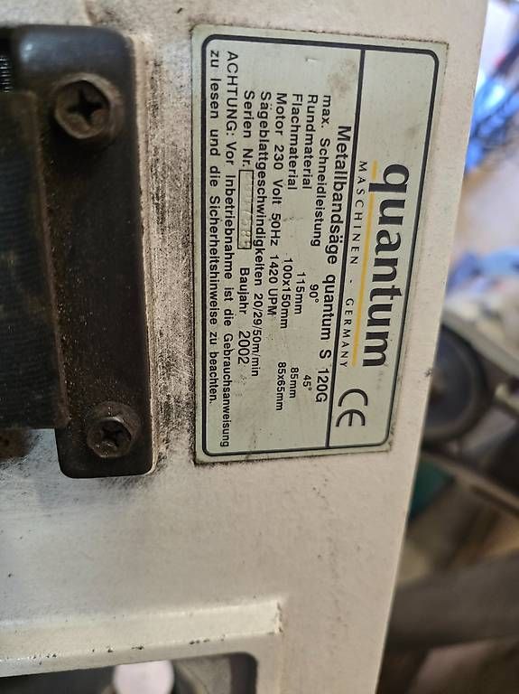 Seghe: Quantum S 120G Metallbandsäge 375 Watt – Usato da Grosswangen venduto da LUNI_Classic_Cars 1