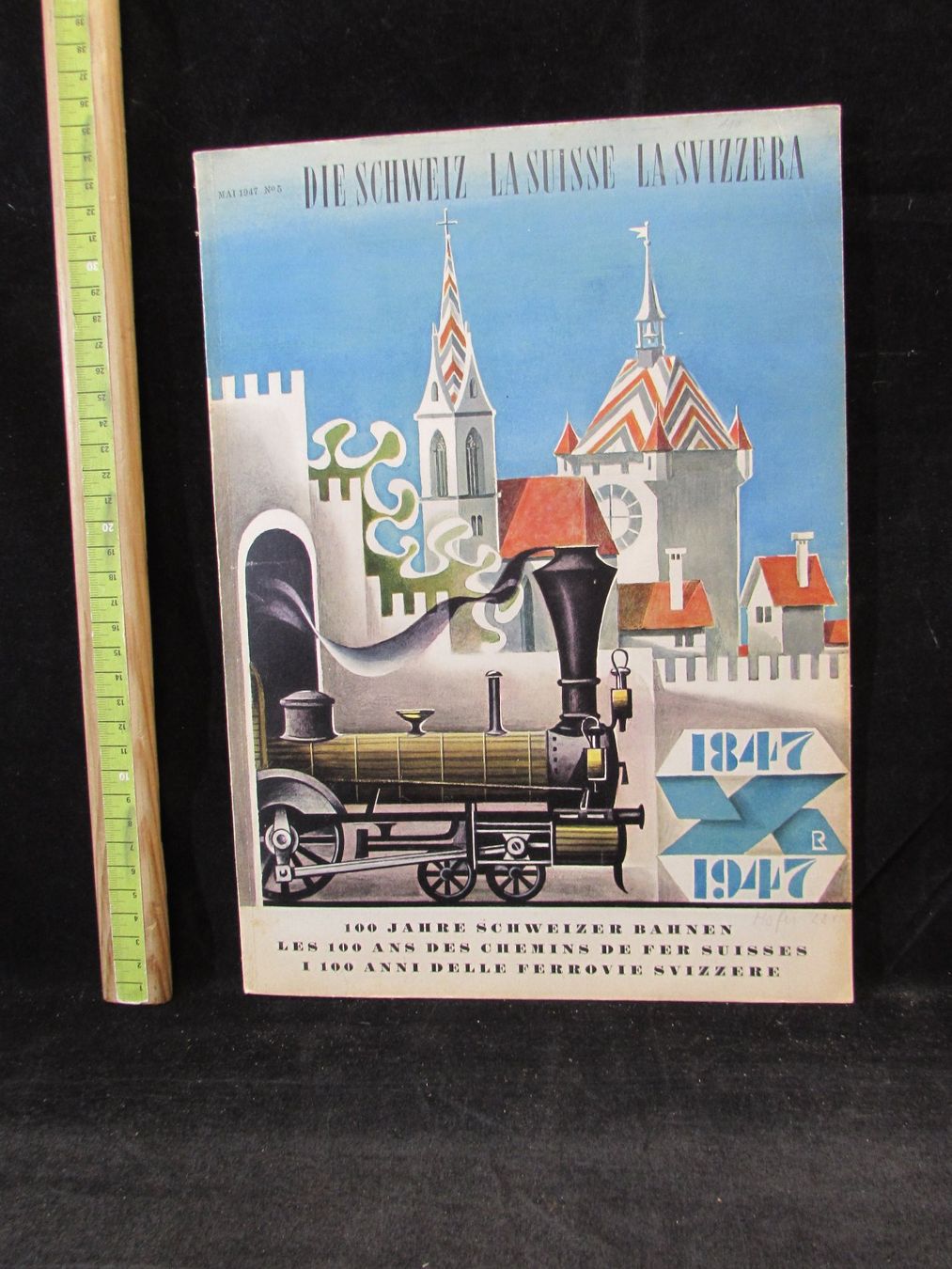 Riviste & Magazine: 100 Jahre Schweizer Bahnen, 1947 – Usato da Walchwil venduto da Shells1