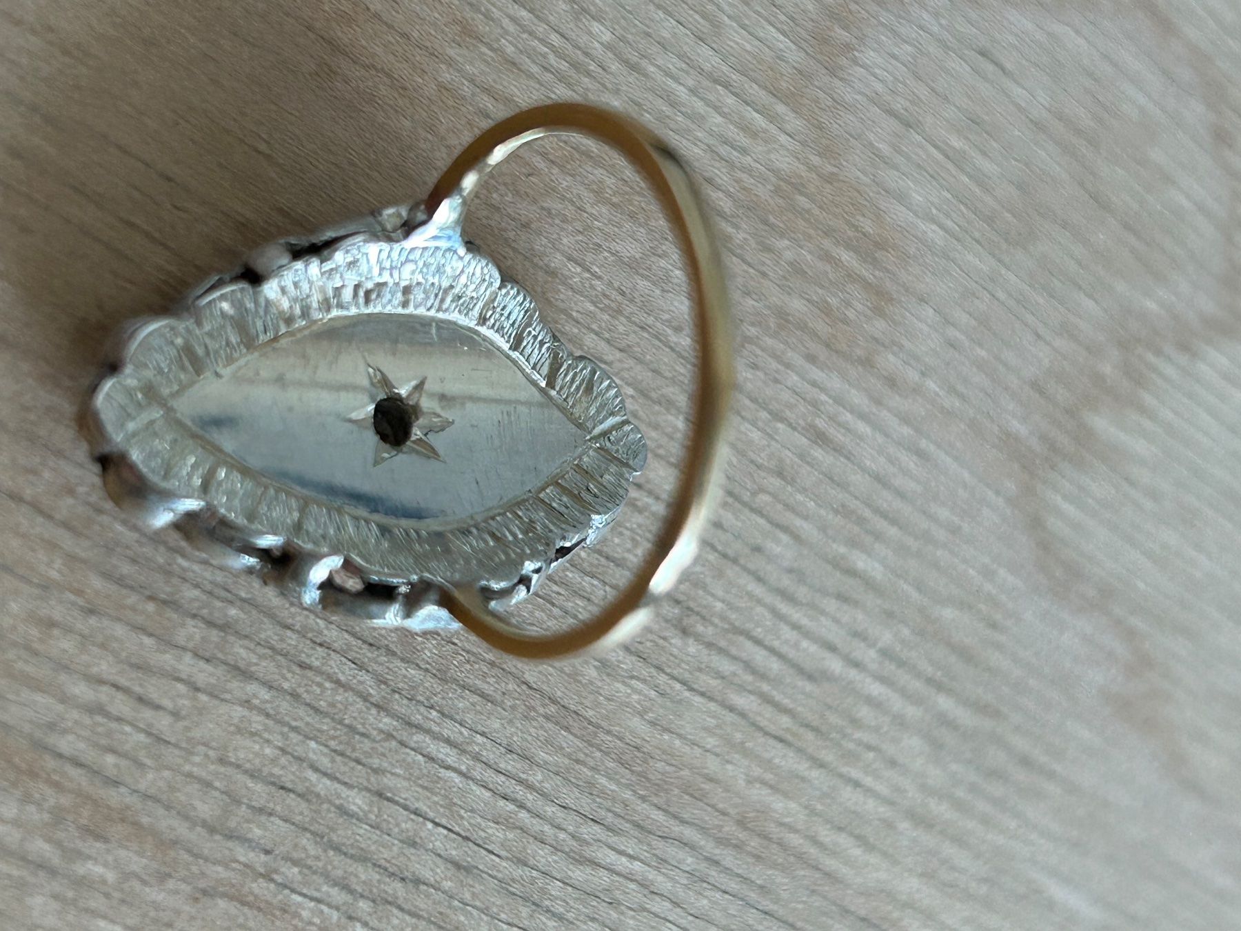 Bagues: 14 Kt Gold und Silber Ring – D'occasion à Luzern par lou4444 2