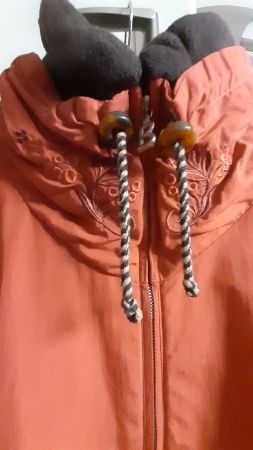 BOGNER Skijacke orange mit Stickereien, Gr. 38