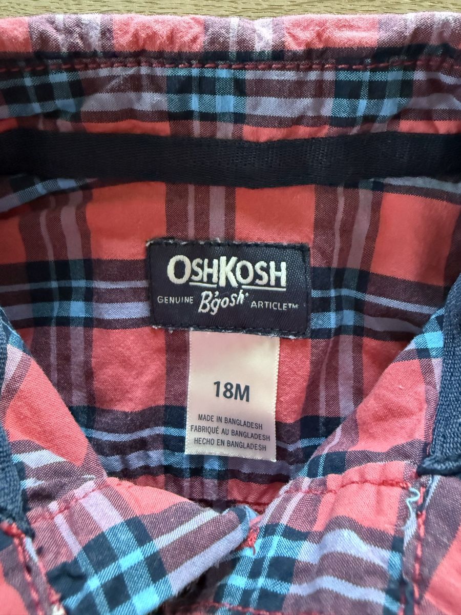 Oshkosh Camicie, Top & T-shirt: Hemd-Body von OshKosh Grösse 18M – Usato da Goldswil venduto da Fisel 2