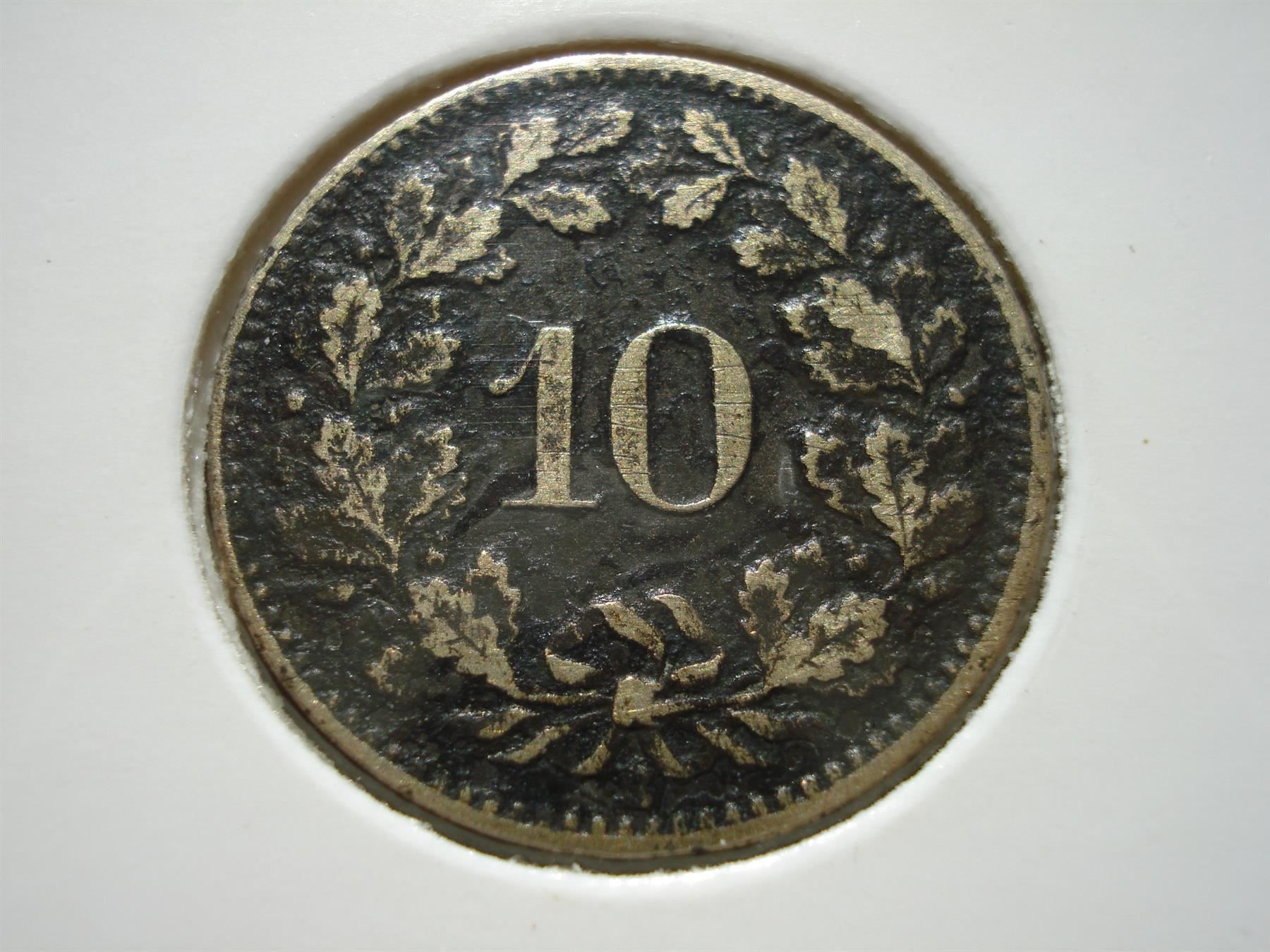 Tutti le monete: (182)  10 Rappen 1873 – Usato da Erlach venduto da Net-Coins 2