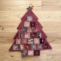 Weihnachts-Adventskalender, Stoff, Baum NEU