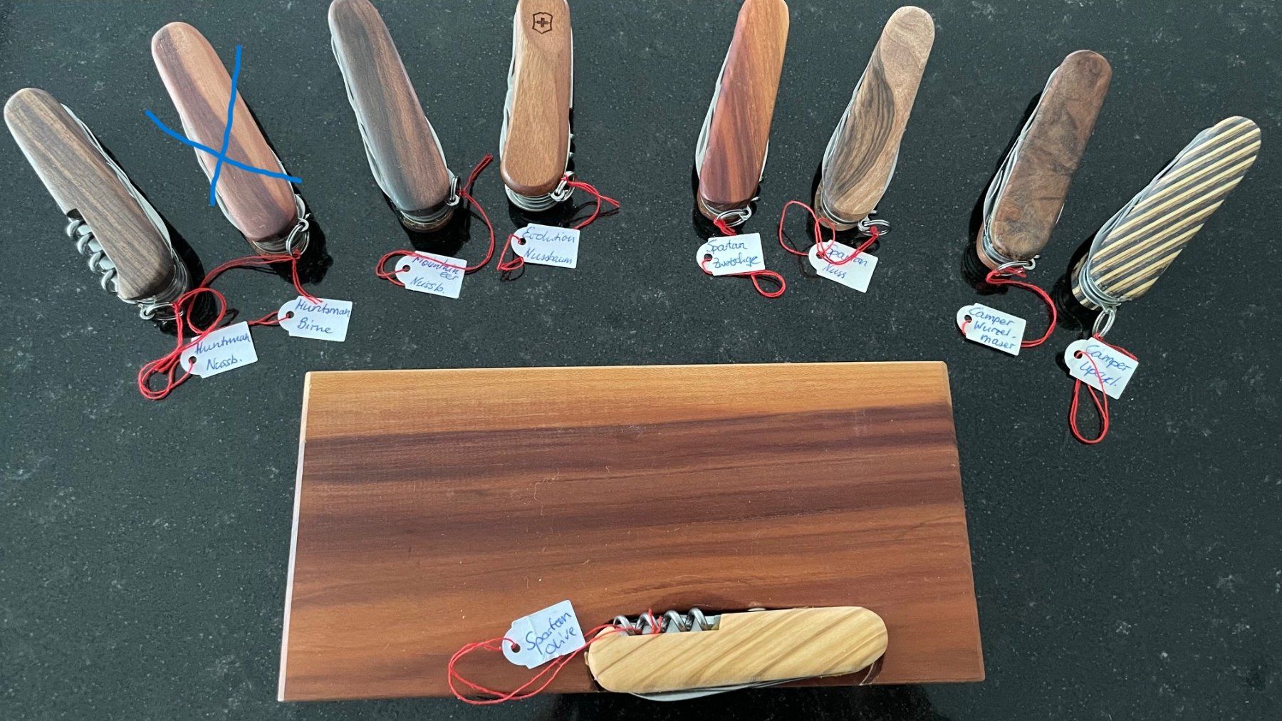Victorinox Coltelli tascabile: Taschenmesser Huntsman/Mountaineer/Evolution Wood – Nuovo (secondo la descrizione) da Ibach venduto da smarc 1