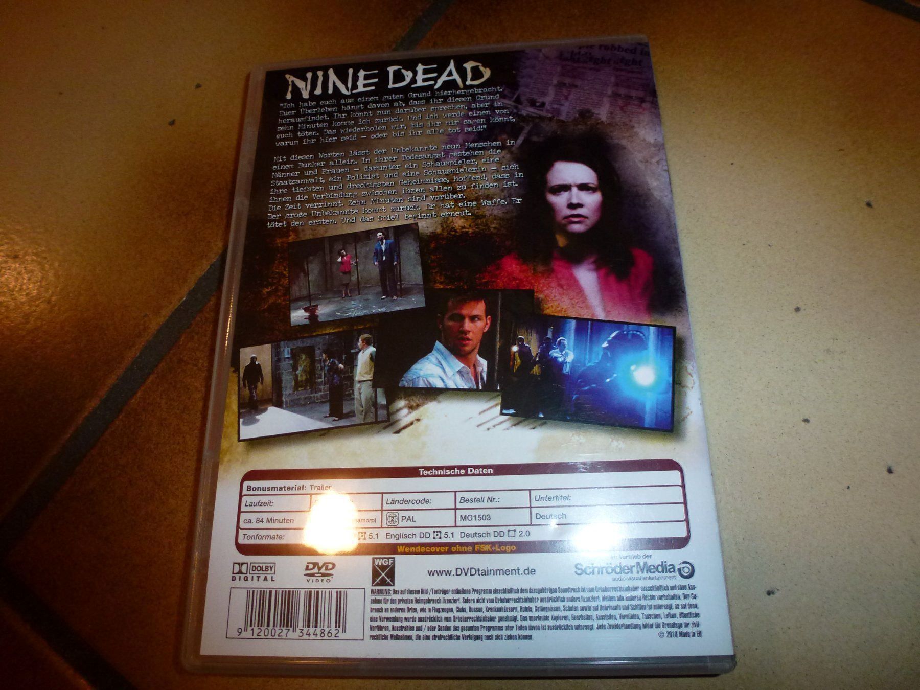 Tutti i DVDs: Nine Dead DVD – Usato da Olten venduto da Disc-Verkauf 2