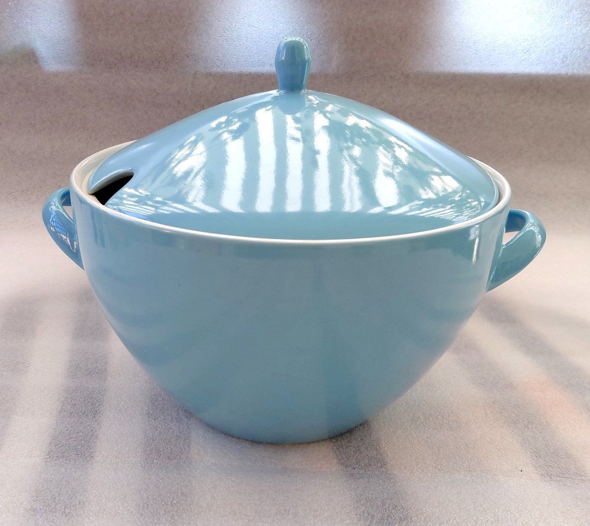 Rössler Ciotole: Vintage Rössler Blaue Suppenterrine -D77 – Usato da Morges venduto da vimajes12