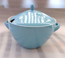 Vintage Rössler Blaue Suppenterrine -D77