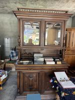 Grand buffet vaisselier ancien style Henri II – bois massif