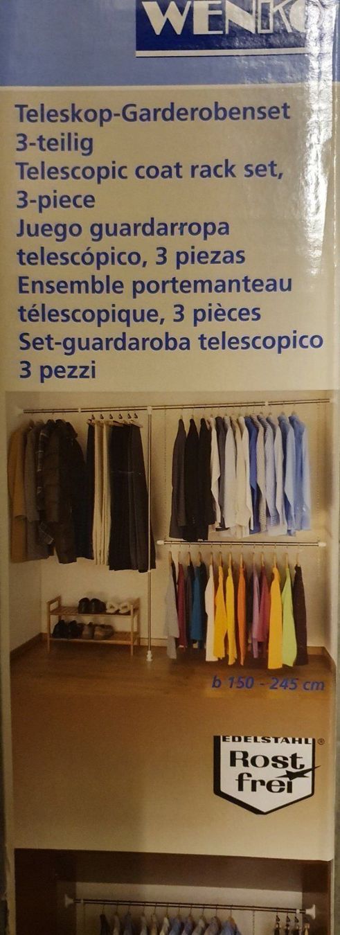 Garderobe: WENKO Telescop-Garderoben Set – Neu (gemäss Beschreibung) aus Niederbipp von fashionfuchs