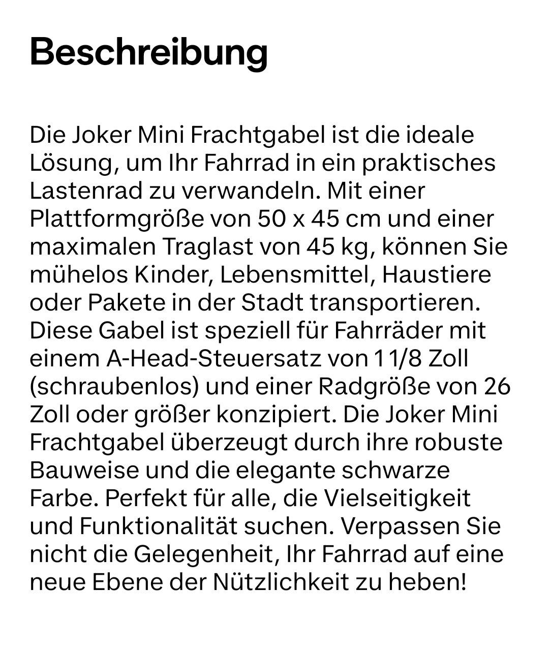 Velos: Joker Cargogabel Neuwertig – Neu (gemäss Beschreibung) aus Zollikofen von Forest_Corner_40 6