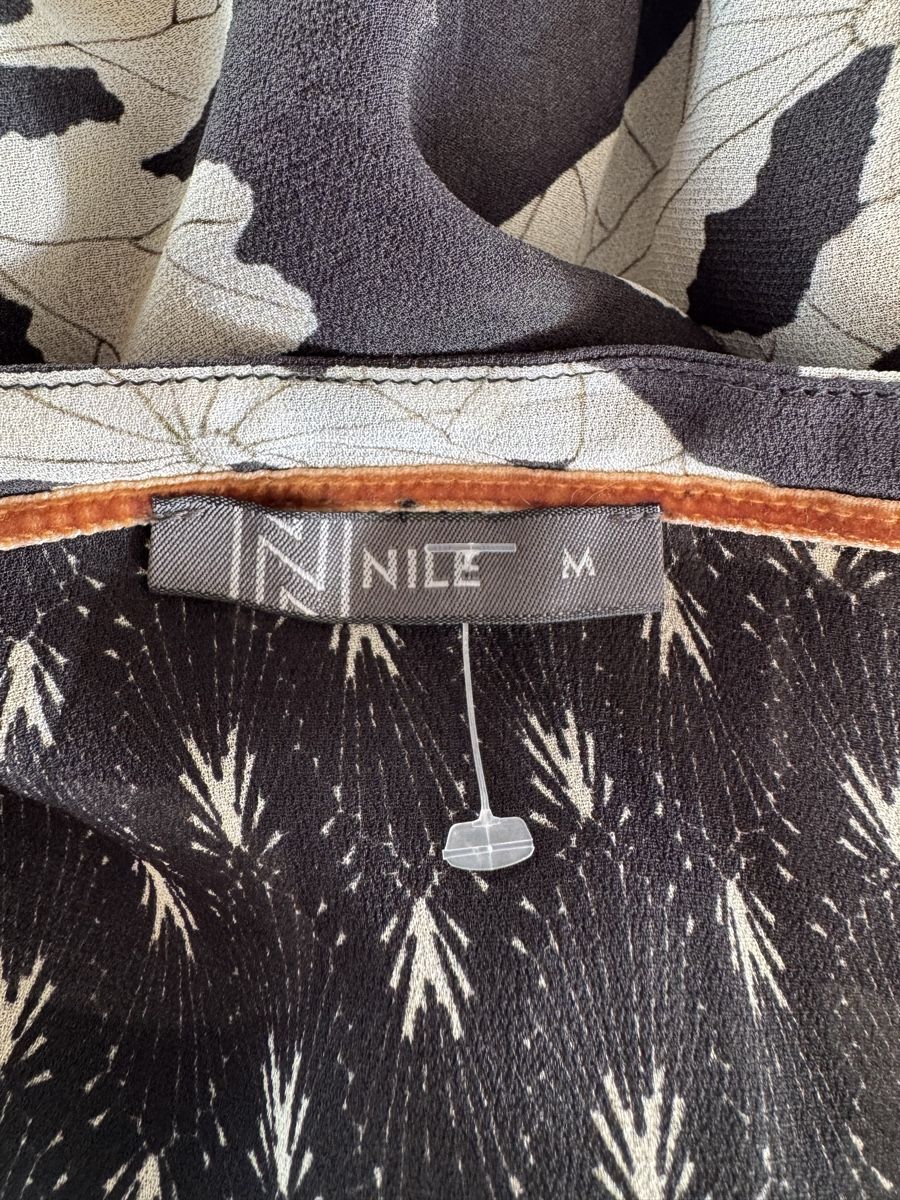 Nile Vestiti: Robe noire imprimée NILE, taille M, viscose  – Nuovo (secondo la descrizione) da Morges venduto da sandy069 3