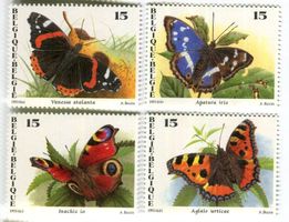 Briefmarken "Schmetterlinge". Belgien
