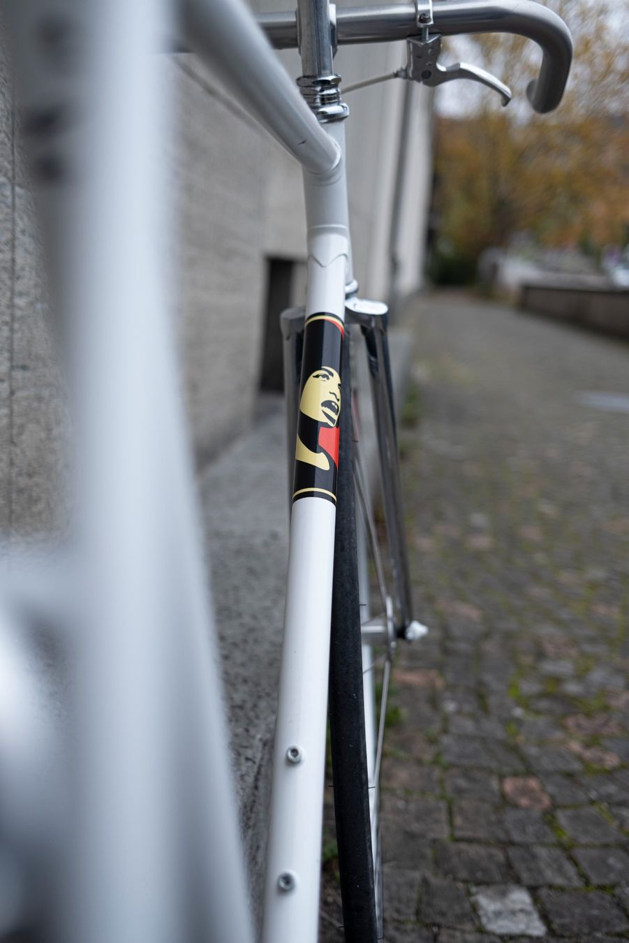 Campagnolo Biciclette: Weisses Singlespeed Velo mit Campagnolo Komponenten – Usato da Zürich venduto da joe-c 8