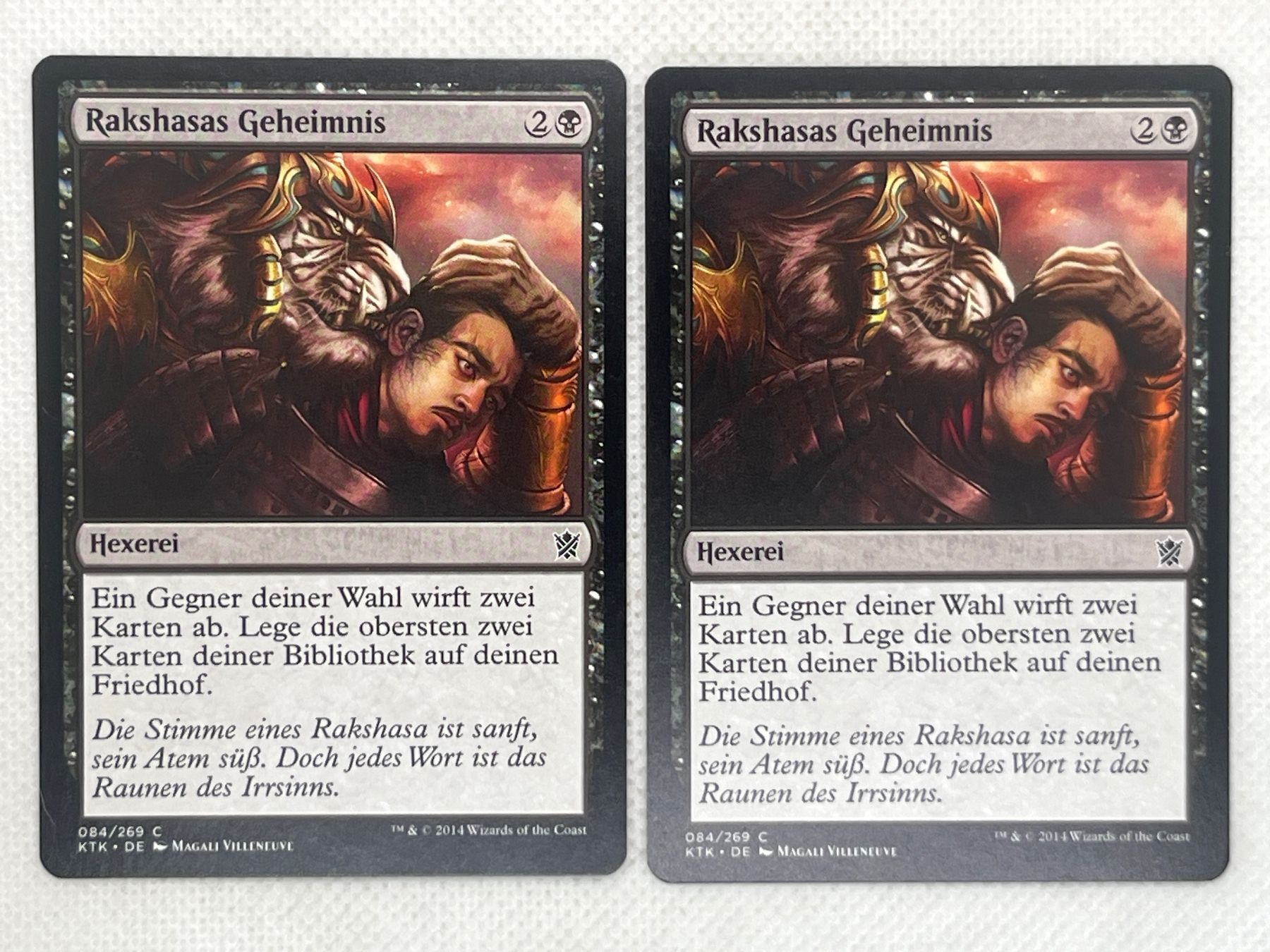 Magic The Gathering Carte collezionabili: Magic The Gathering 2x Rakshasas Geheimnis – Usato da Hinterkappelen venduto da Kim1992