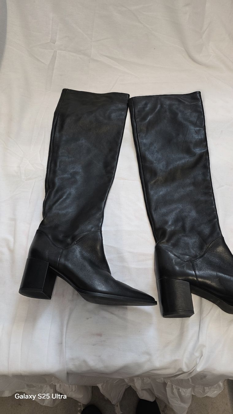 Herrenschuhe: Echtleder Stiefel Schwarz Gr. 40 – – Gebraucht aus Hittnau von Beblue33 1