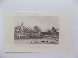 Vue de la Villie et du Chateau de Baden