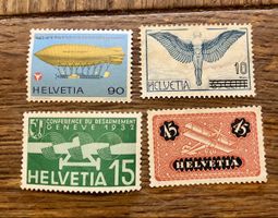 Timbres suisses aviation neufs