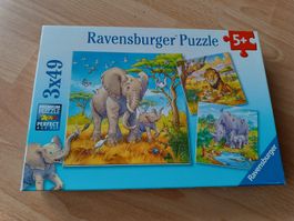 Ravensburger Puzzle 5+ / 3x 49