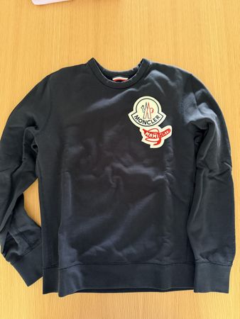 Moncler Crewneck Sweatshirt Size 2 Navy Blue Mamiwata Patch