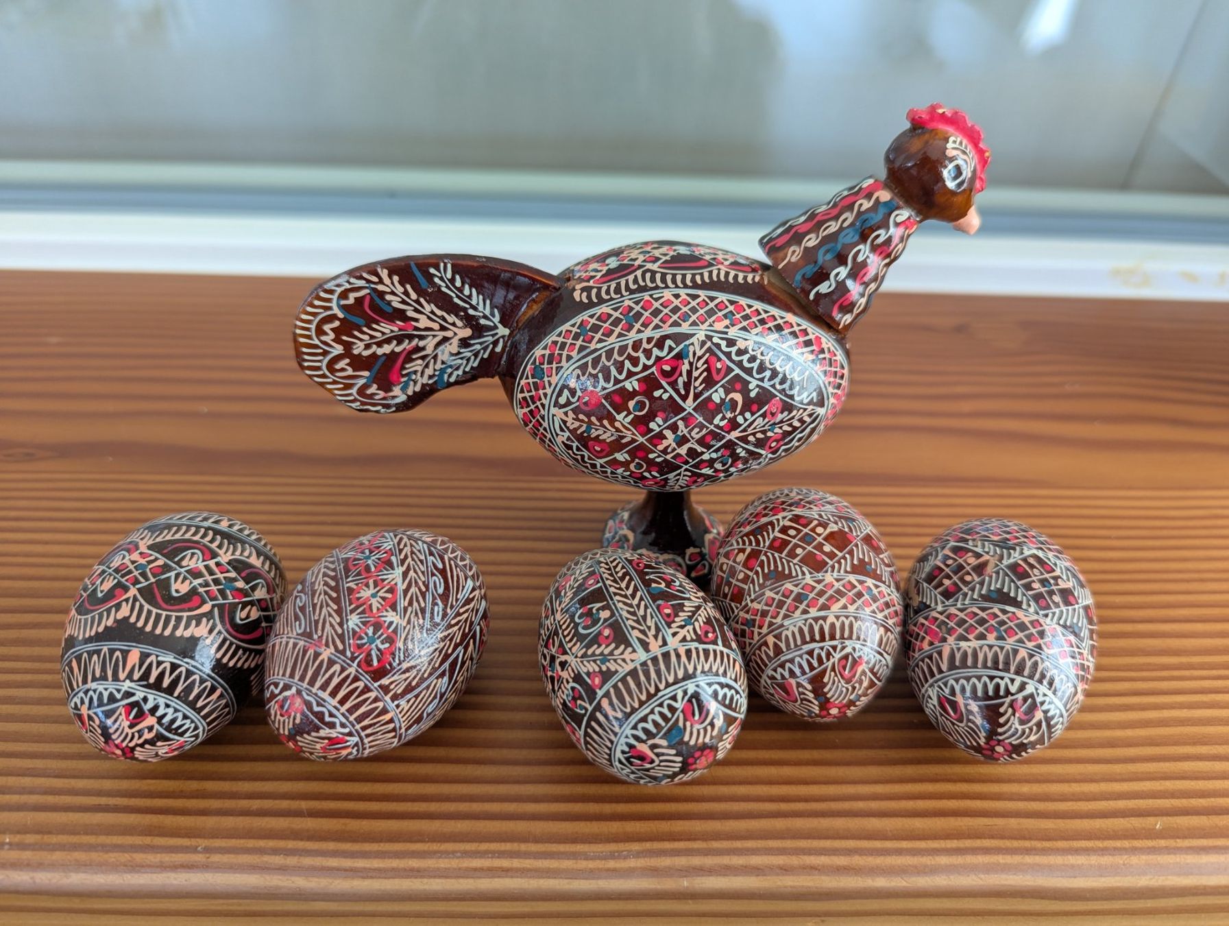 Tutte le decorazioni: Holz Huhn mit Eiern, handbemalt, Vintage – Usato da Ormalingen venduto da marithias23 5