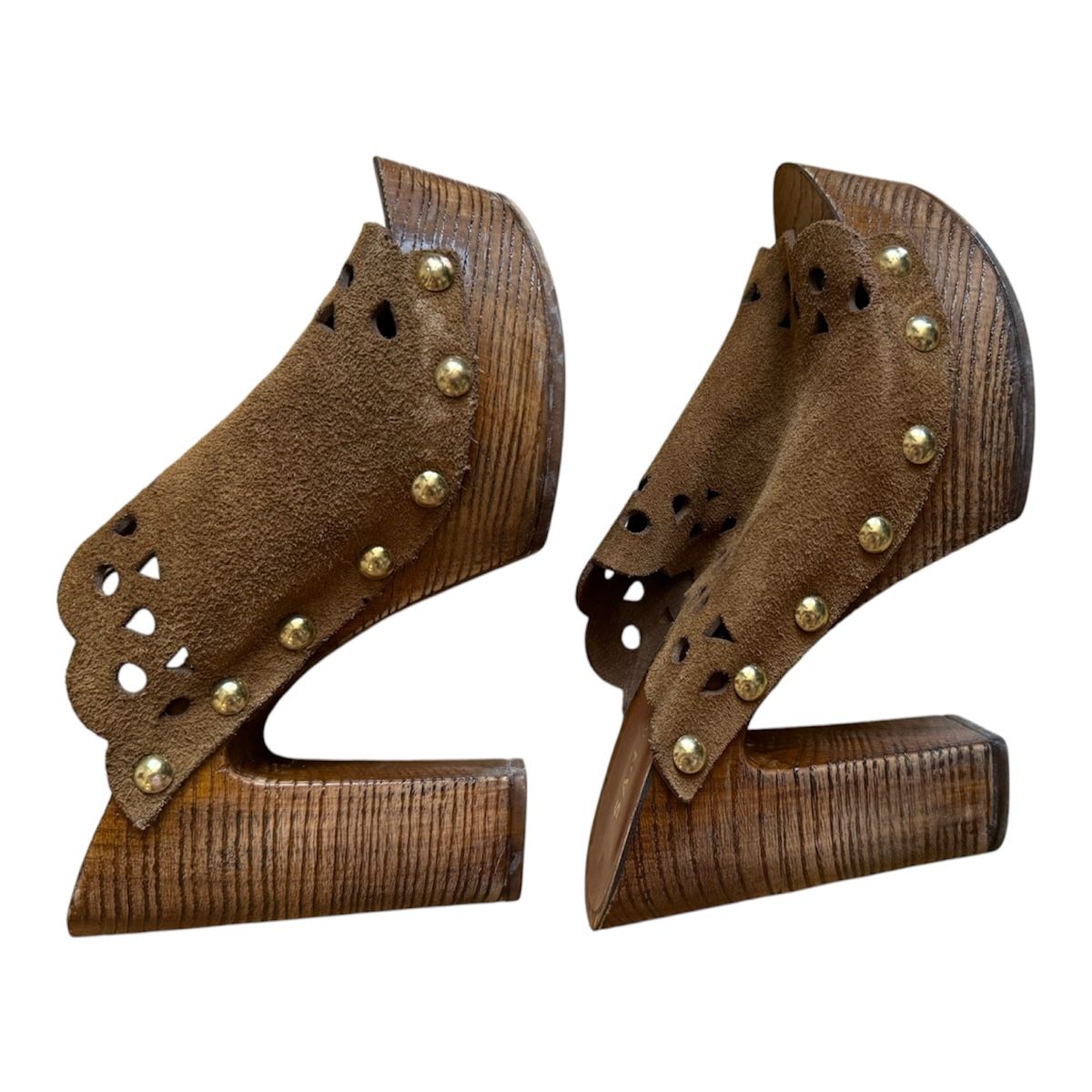 Scarpe da donna: San Marina Clogs Suede Wood Heel – Usato da Zürich venduto da pet_8jkt 1