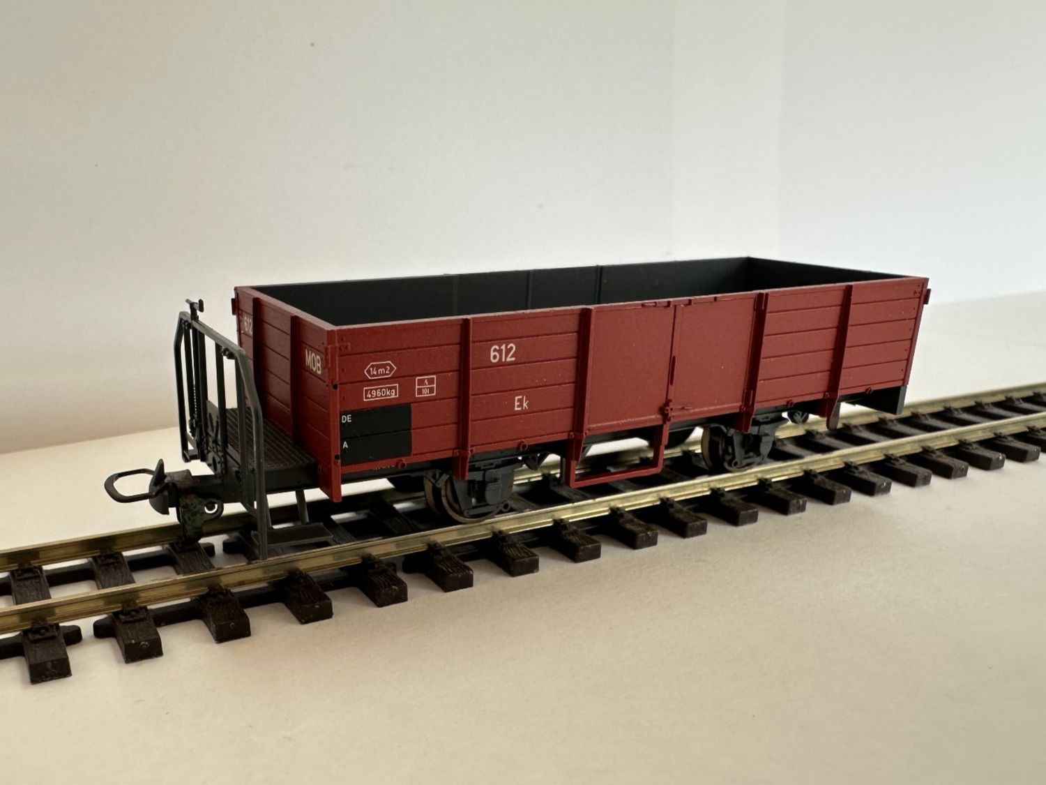 Bemo Modellini di ferrovie: Bemo - MOB Ek 612 - Hochbordwagen – Nuovo e nell'imballaggio originale da Domat/Ems venduto da mmx4001