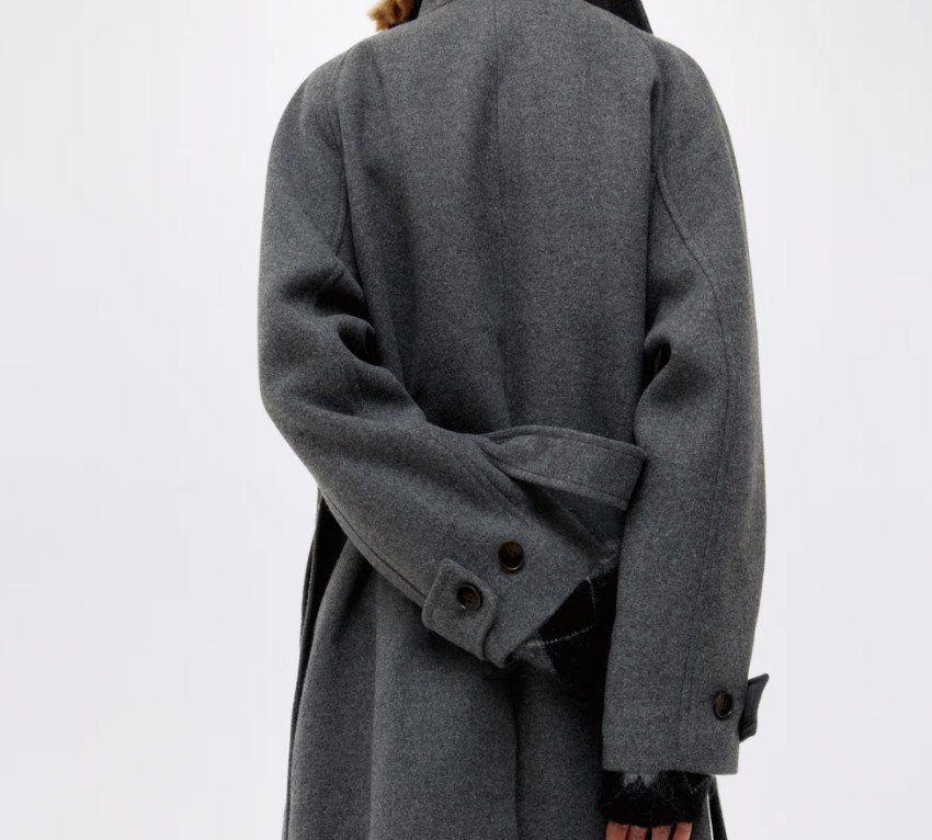 H&M Cappotti: H&M Mantel mit Bindegürtel - Grau - neu – Nuovo e nell'imballaggio originale da Stallikon venduto da ulv_k7jj 2