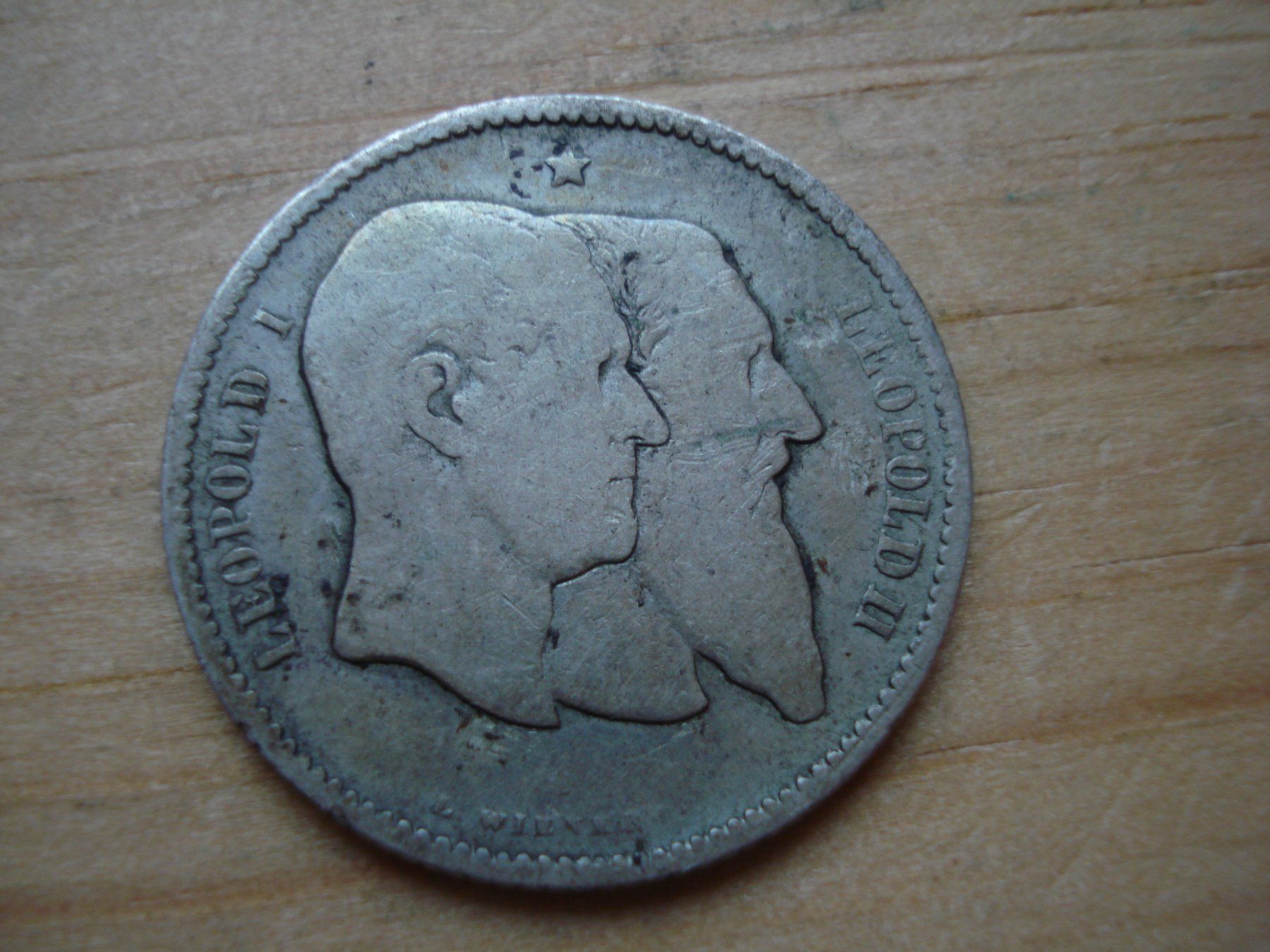 Alle Münzen: (Silver) 1 Franc BELGIUM  1830-1880 – Gebraucht aus Erlach von Net-Coins 1