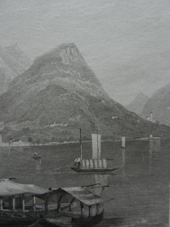 Gravures: Lugano von Bartlett – D'occasion à Risch par Rischli15 6