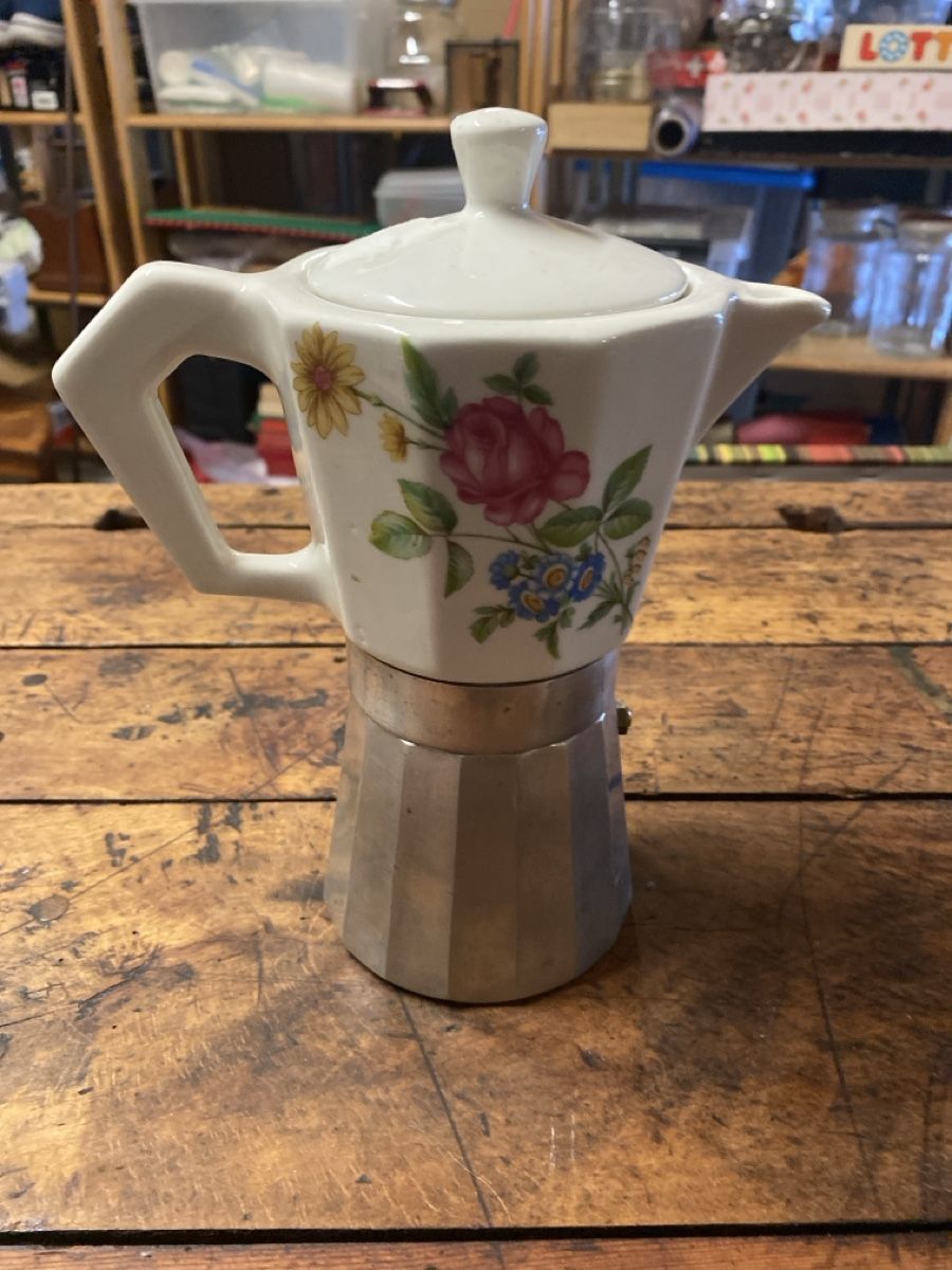 Teiere: Moka vintage decorata – Usato da Capolago venduto da chi_2v5h 1