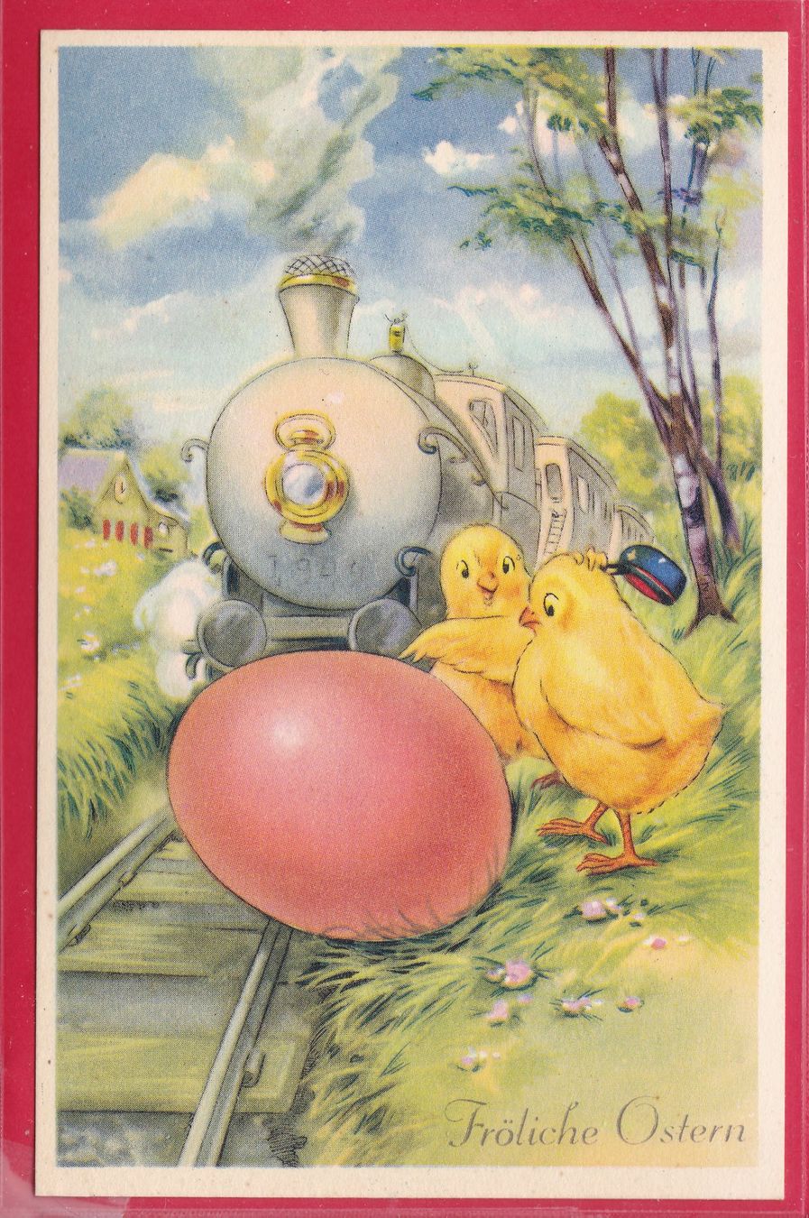 Cartoline postali: fröhliche ostern – Usato da Oberrieden venduto da Gebirgsstelze