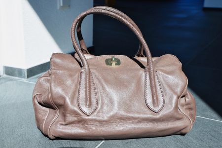 Abro Damenhandtasche Echtleder braun