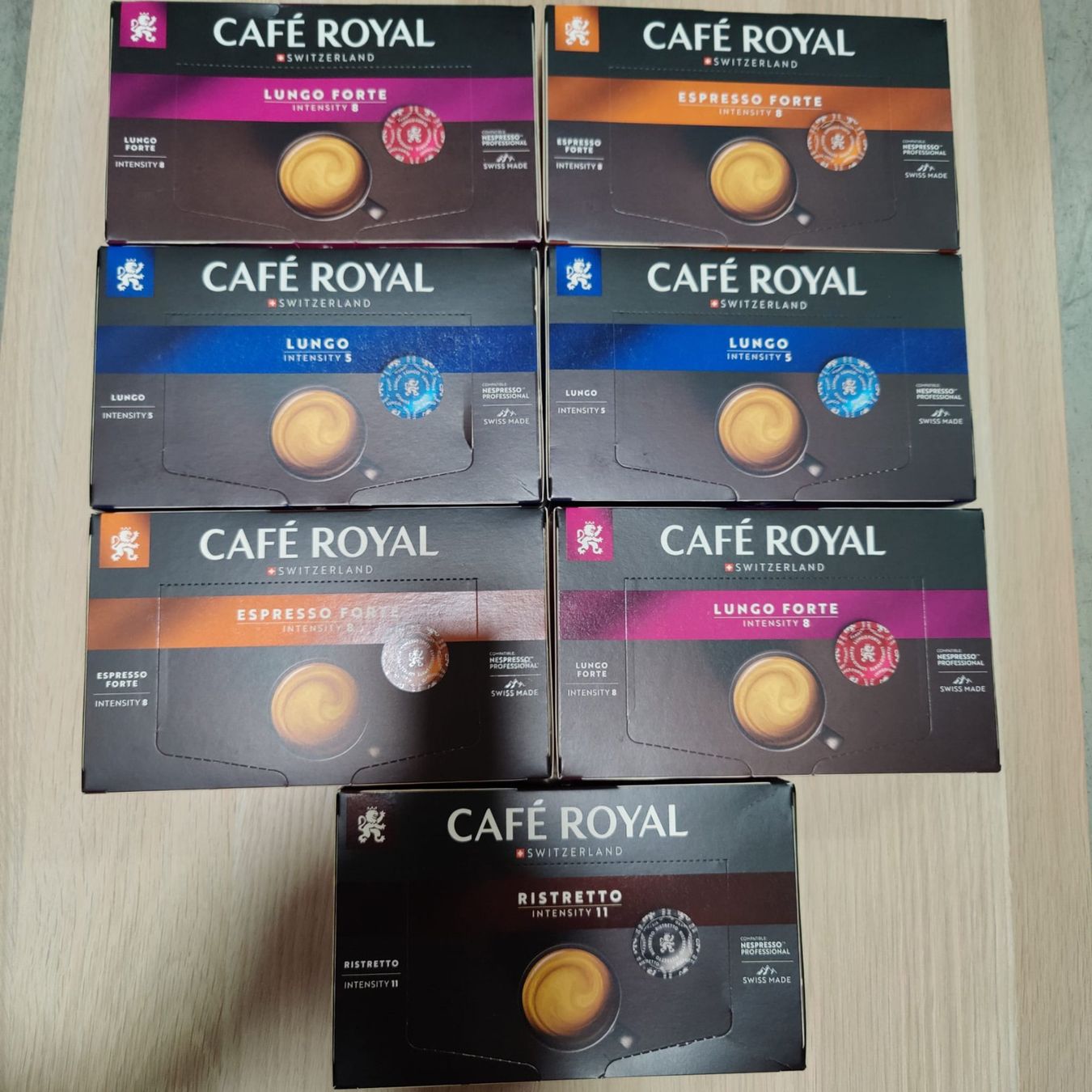 Café Royal Kaffeemaschinen & Espressomaschinen: 7 x 50 Nespresso Professionnal (Café Royal) – Neu und originalverpackt aus Zürich von kiwi2024