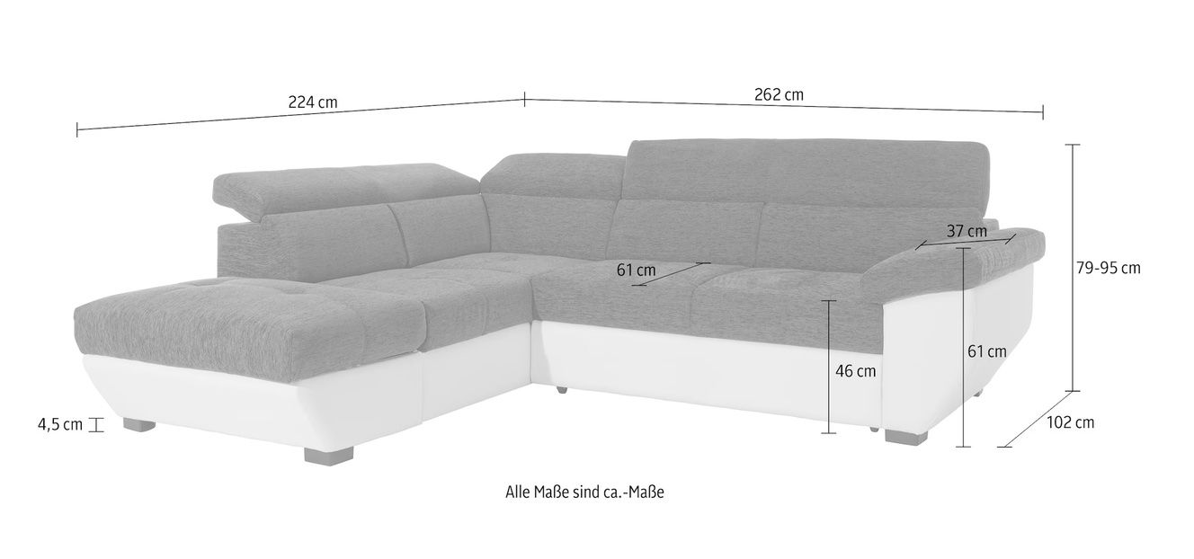 Sofas: COTTA Ecksofa »Speedway L-Form, B: 262cm, Bettsofa – Gebraucht aus Krattigen von adi_9bfb 3