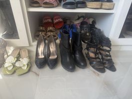 9 Paar High Heels Gr. 39/ 38 zum teil neu!!! 