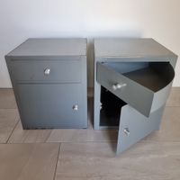 Nachttische Metall grau, Schweizer armee, mlitär, bunker