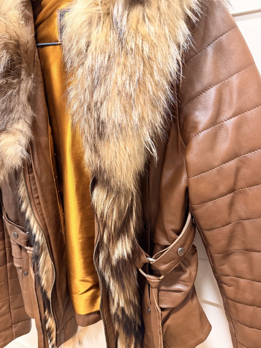 Giacche: Edle Lederjacke mit Echtpelz – Usato da Dielsdorf venduto da M.M.A1 1