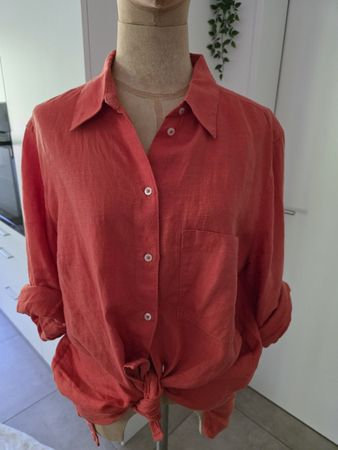 Marc O'Polo LeinenbluseGr. 42, orange Sommer-Look!☀️🌸