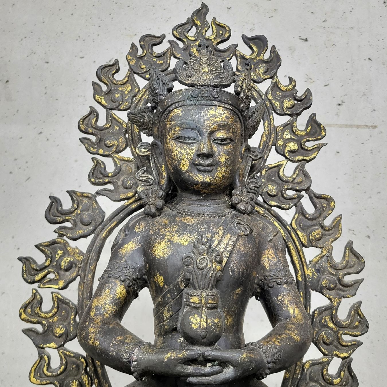 Statuette: Tara Bronze mit Restvergoldung – Usato da Zürich venduto da timbuktu03