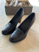 Women's Black Leather Loafers Timberland Size 39.5 EU