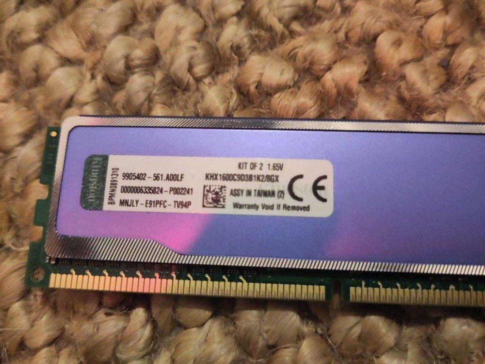 Kingston Mémoires / RAM: Kingston Hyper DDR3 RAM 2er Set – D'occasion à Pfungen par Hannssnah 1